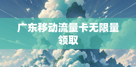 广东移动流量卡无限量领取