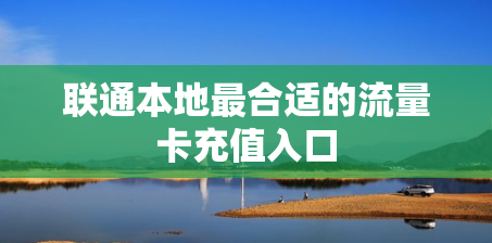 联通本地最合适的流量卡充值入口