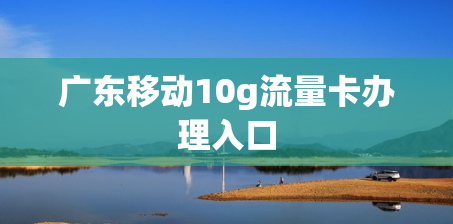 广东移动10g流量卡办理入口