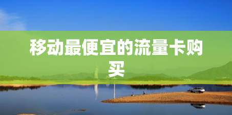 移动最便宜的流量卡购买