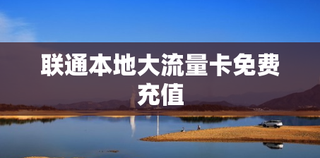 联通本地大流量卡免费充值